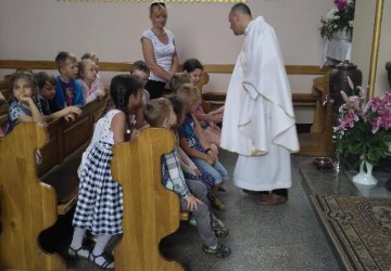 Powiększ obraz: Dziękczynna Msza Św. na zakończenie roku szkolnego
