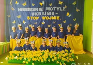 Powiększ obraz: "NIEBIESKIE MOTYLE UKRAINIE - STOP WOJNIE" - WYZWANIE PRZYJĘTE